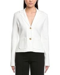 St. John - 2-Button Fitted Knit Jacket - Lyst