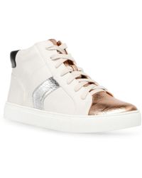 Dolce Vita - Alvira Faux Leather Lace Up Casual And Fashion Sneakers - Lyst