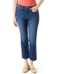 Sam Edelman - Linnie Kick Flare Jeans Denim High Rise Crop Fts1216 - Lyst