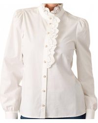 PROSPERINE® - Madison Ruffle Cotton Top - Lyst