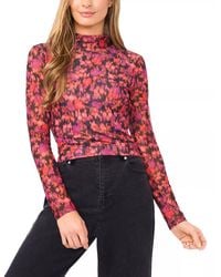 Cece - Fitted Long Sleeve Turtleneck Top - Lyst