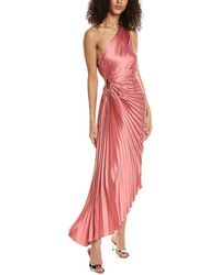 Dress Forum - Asymmetrical Pleated Maxi Dress - Lyst