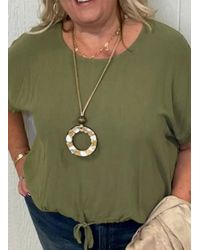 Umgee - Basic Short Sleeve Top - Lyst