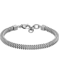 Fossil - Stainless Steel Chain Bracelet - Lyst