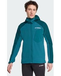 adidas - Terrex Xperior Softshell Fleece Hooded Jacket - Lyst