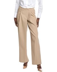 Jonathan Simkhai - Tayler Overlap Wide Leg Wool-Blend Trouser - Lyst