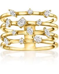 Ross-Simons - Multi-Shaped Lab-Grown Diamond Multi-Row Ring - Lyst