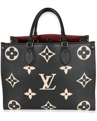 Louis Vuitton - Beige Empreinte Monogram Giant Onthego Mm - Lyst