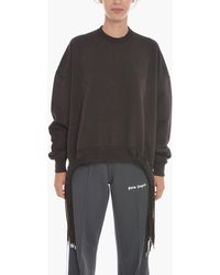 Ambush - Brushed-Cotton Multicord Crewneck Sweatshirt With Logo Embro - Lyst