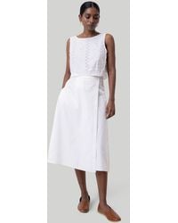REISTOR - Boxy Cropped Cotton Top - Lyst