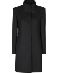 Fay - Virginia High Neck Virgin Wool-Blend Coat - Lyst