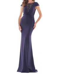 Colors Dress - Cap Sleeve Beaded Illusion Gown - Lyst