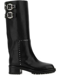 Jimmy Choo - Brooklyn Studded Leather Boots - Lyst