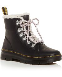 Dr. Martens - Combs W Lace Up Block Heel Ankle Boots - Lyst