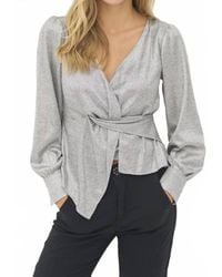 NÜ - Birke Wrap Blouse - Lyst
