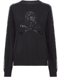 Philipp Plein - Pullover Round Neck Ls Skull & Bones - Lyst