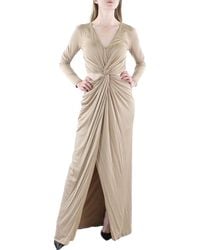 Donna Karan - Twist Front Long Maxi Dress - Lyst