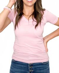 Crown Jewel - Ventura Short Sleeve V-Neck Tee - Lyst