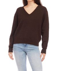 Karen Kane - V-neck Sweater - Lyst