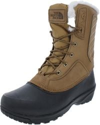 The North Face - Shellista Iv Leather Faux Fur Winter & Snow Boots - Lyst