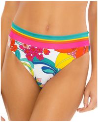 Trina Turk - Fontaine High Waist Printed Nylon Swim Bottom Separates - Lyst
