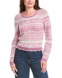 Saltwater Luxe - Scallop Wool-Blend Sweater - Lyst