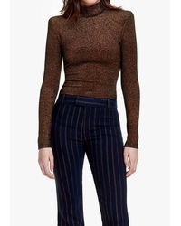 Smythe - Shoulder Pad Turtleneck Top - Lyst