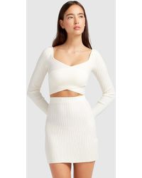 Belle & Bloom - C'Est Belle Knit Mini Skirt - Lyst