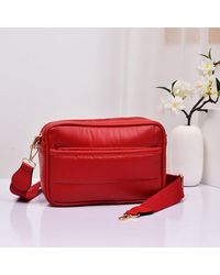 Fashnzfab - Solid Rectangle Puffer Crossbody Bag - Lyst