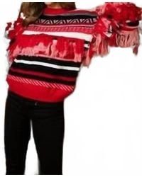 Main Strip - Round Neck Fringe Sweater - Lyst