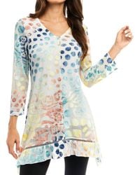 Adore - Animal Print Burnout Tunic - Lyst