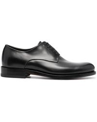 Ferragamo - Ferragamo Tramezza Leather Derby Shoes - Lyst