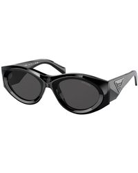 Prada - Pr 20zs 1ab5s0 53mm Oval Sunglasses - Lyst