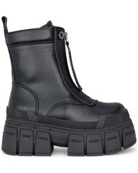 Buffalo - Chunky Platform Front Zip High Ankle Combat Boots - Lyst