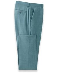 Paul Fredrick - Wool Bengaline Flat Front Suit Pants - Lyst