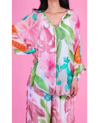 Gigi Moda - Angelo Tropical Silk Blouse - Lyst