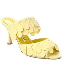 Manolo Blahnik - Kelna 70 Suede Sandal - Lyst