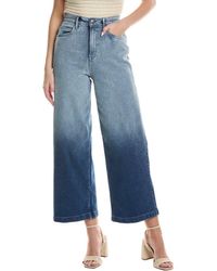 Kenneth Cole - Comfort Stretch Wide Leg Jean - Lyst