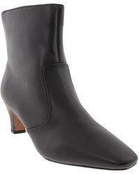 Franco Sarto - Alexandria Suede Square Toe Booties - Lyst