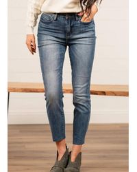 Judy Blue Shelly High Rise Relaxed Fit Jea - Blue