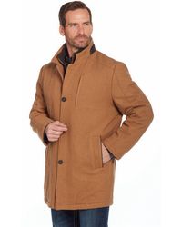 Cripple Creek - Melton Zip And Button Front Coat - Lyst