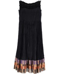 Missoni - Shirred Pleated Mini Dress - Lyst