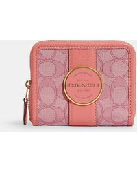 coach outlet pink wallet