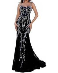 Portia and Scarlett - Lace And Crystal Mermaid Gown - Lyst