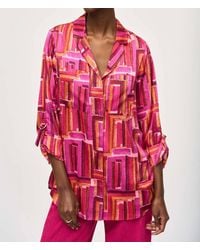 Joseph Ribkoff - Geometric Print Button-Down Blouse - Lyst