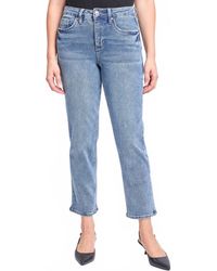 YMI - Vintage High Rise Slim Straight Jeans - Lyst