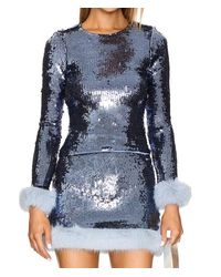 Show Me Your Mumu - Fran Sequin And Fur Blouse - Lyst