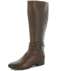 Naturalizer - Reid Leather Block Heel Knee-high Boots - Lyst