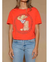 All Us - Cowboy Cocktail Cropped Short Sleeve Tee - Lyst