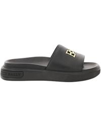 Bally - Jaxons 6300152 Bovine Grained Leather Sandals - Lyst